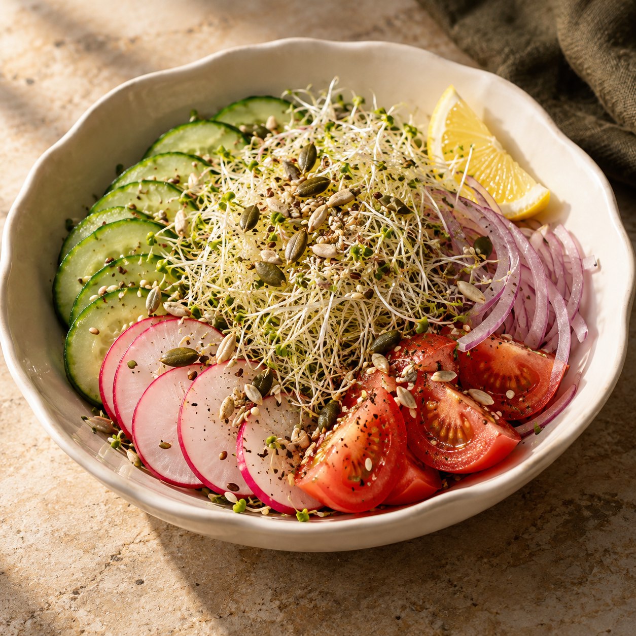 Alfalfa Sprouts Salad